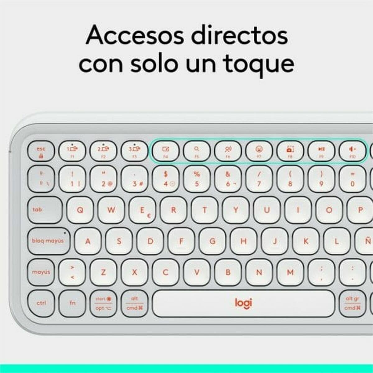 Clavier Logitech 920-013069 Blanc Orange - Image 18