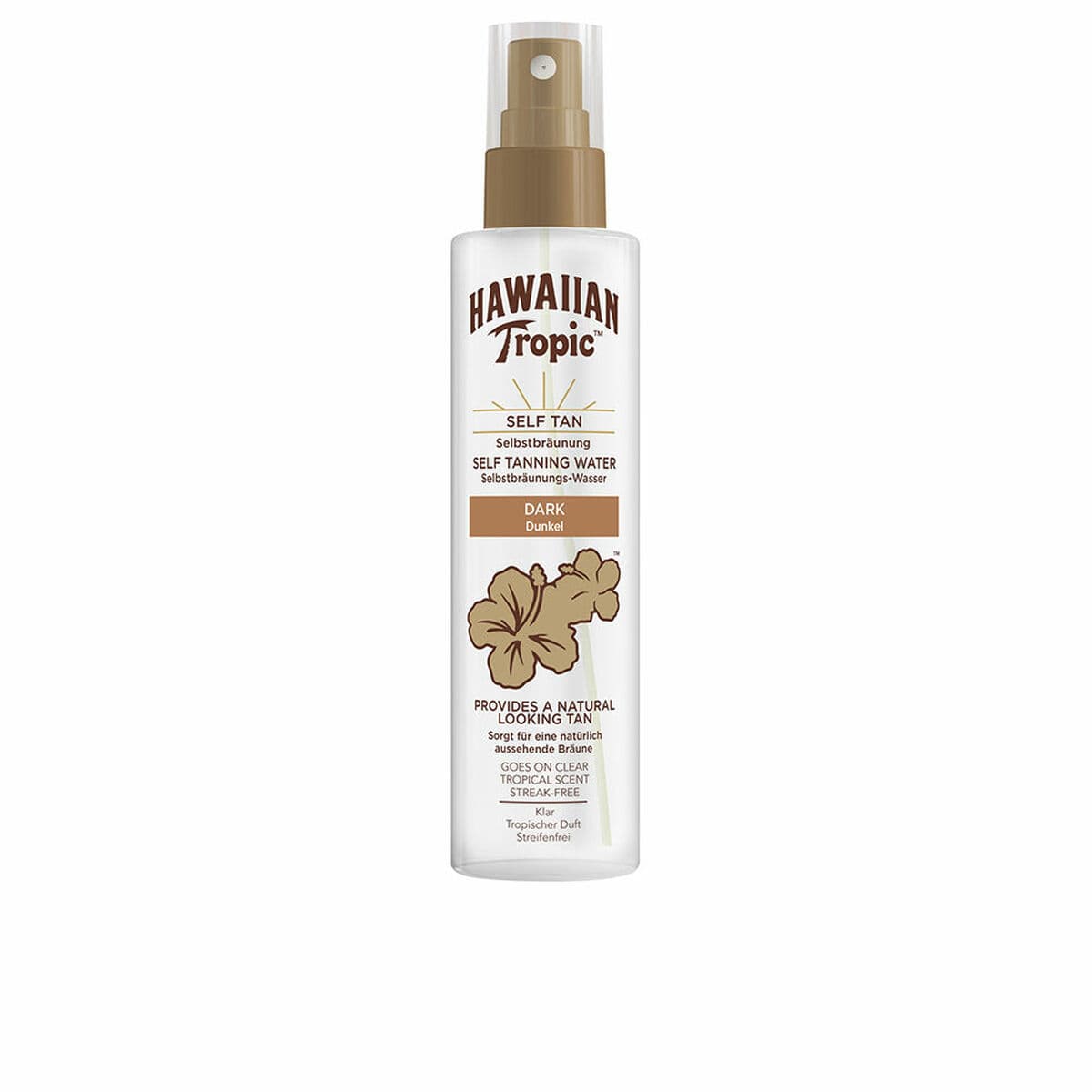 Aerosols ar pašiedeguma efektu Hawaiian Tropic Agua Autobronceadora Dark 190 ml