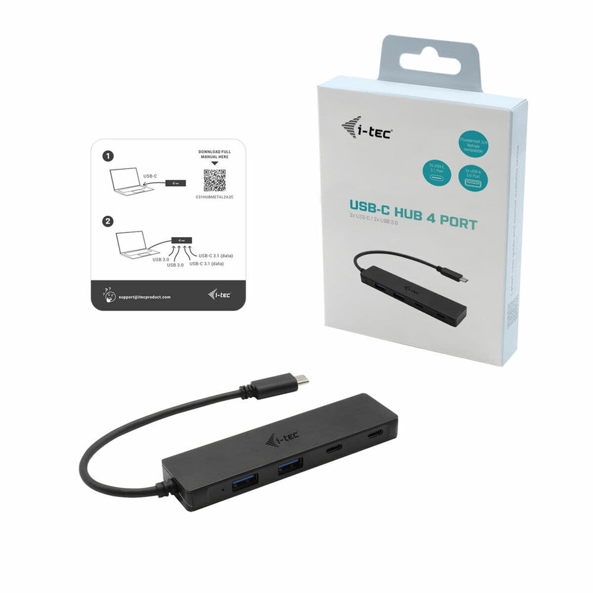 Hub USB i-Tec C31HUBMETAL2A2C      - Image 2