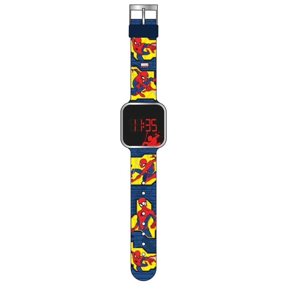 Klokker for Nyfødte Spider-Man SPIDERMAN - LED WATCH (Ø 33 mm)