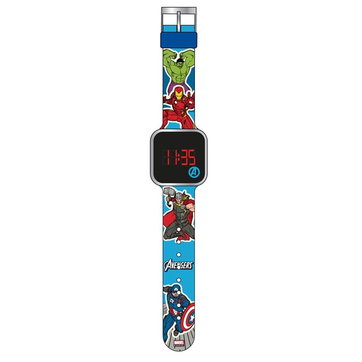 Klokker for Nyfødte The Avengers AVENGERS - LED WATCH (Ø 33 mm)