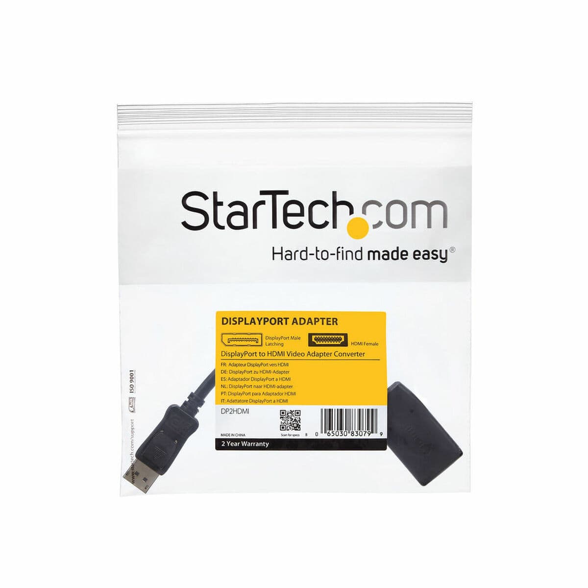Adaptateur DisplayPort vers HDMI Startech DP2HDMI              Noir - Image 2