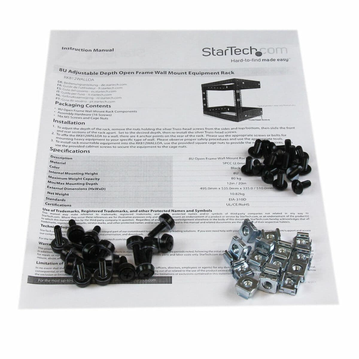 Accesorii Startech RK812WALLO - Image 3