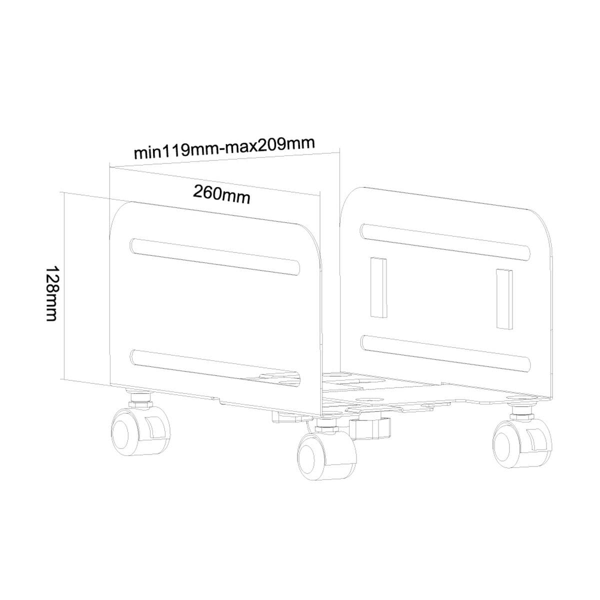 Suporte CPU com rodas Neomounts CPU-M100BLACK - Image 5