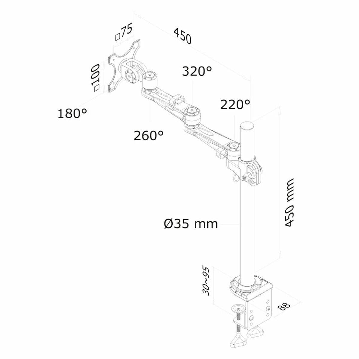 Support de table d'écran Neomounts FPMA-D935            - Image 2