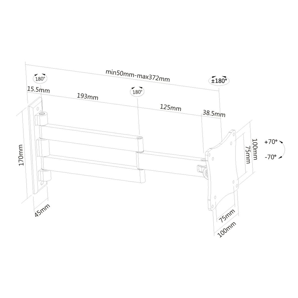 Support de TV Neomounts FPMA-W830 10" 27" 12 kg - Image 2