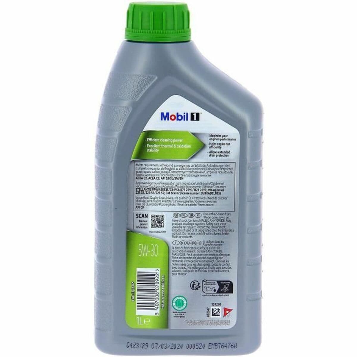 Olio per Motore Auto Mobil 5W30 ESP Formula P 5W30 1 L - Image 3