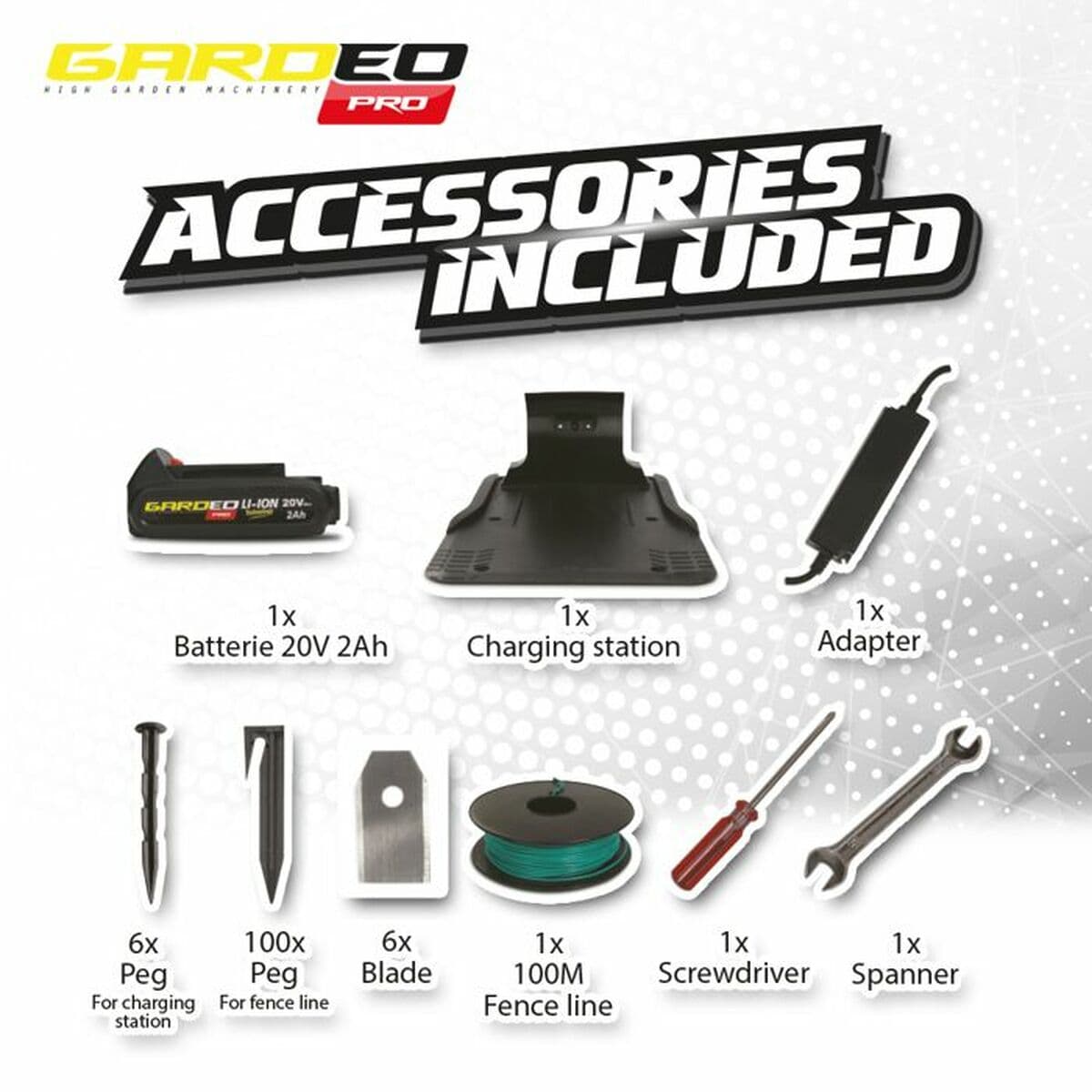 Ruohonleikkuurobotti Gardeo GRO20V20WIFI 1000 M² 800 m² - Image 3