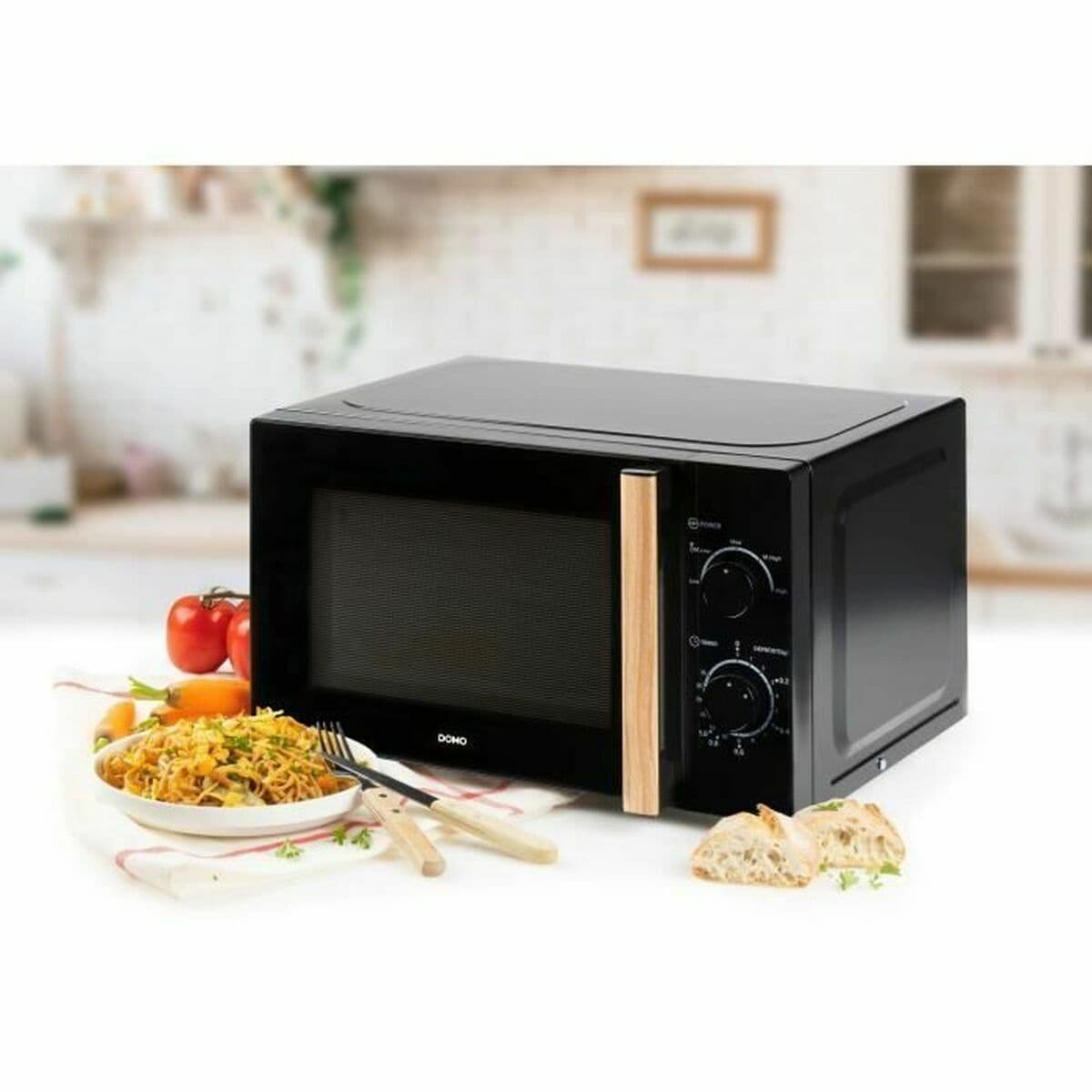Mikroviļņu Krāsni DOMO Melns 700 W 20 L - Image 2