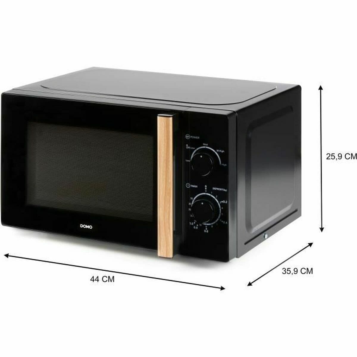 Mikroviļņu Krāsni DOMO Melns 700 W 20 L - Image 4