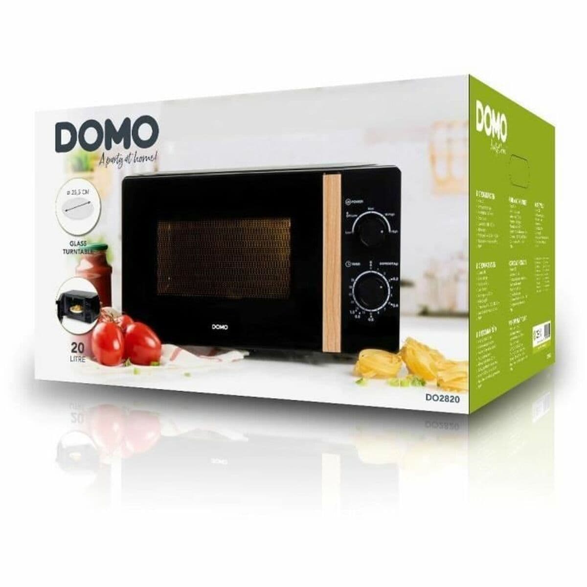 Mikroviļņu Krāsni DOMO Melns 700 W 20 L - Image 6