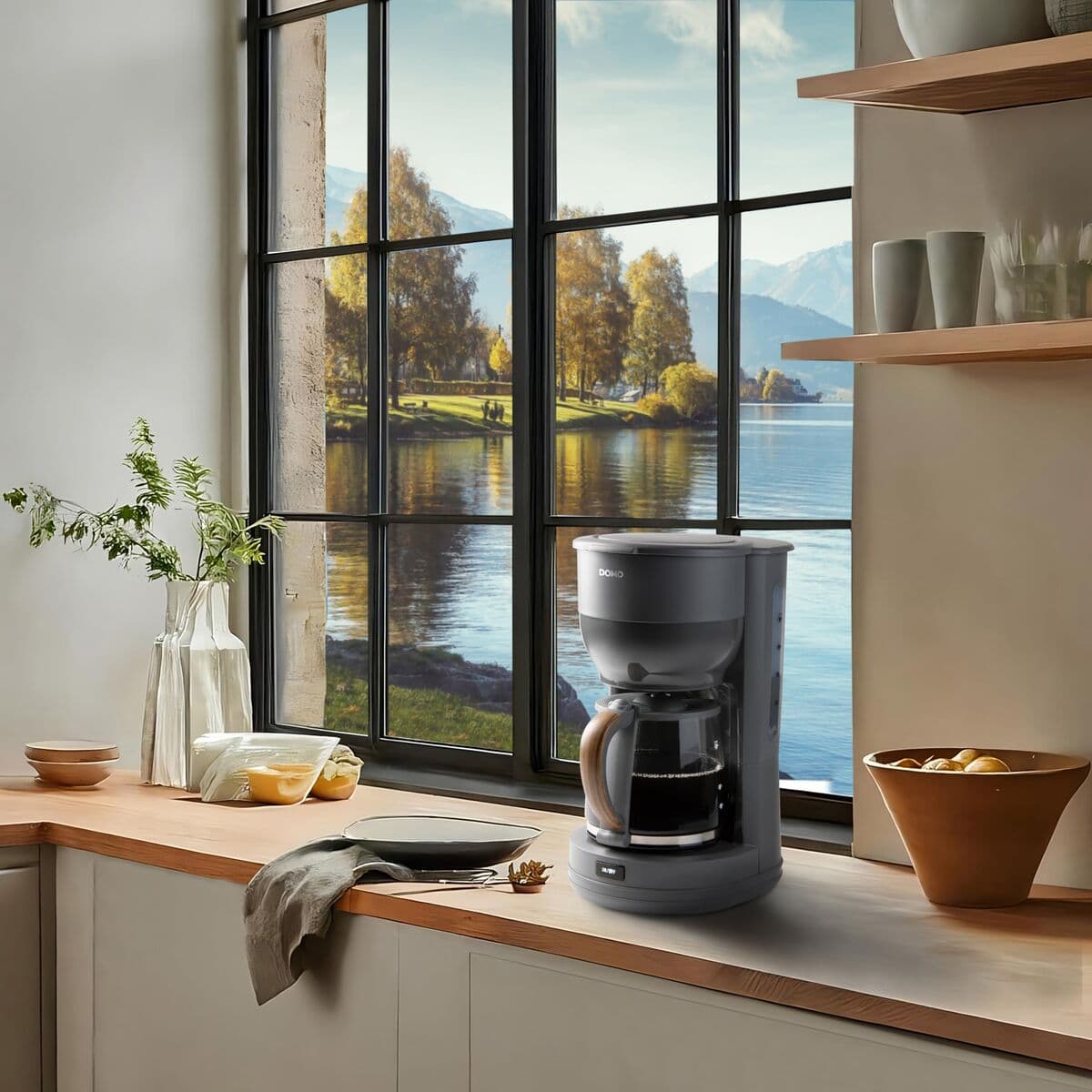 Kaffebryggare DOMO DO754K Grå 900 W 10 Csészék 1,25 L - Image 10