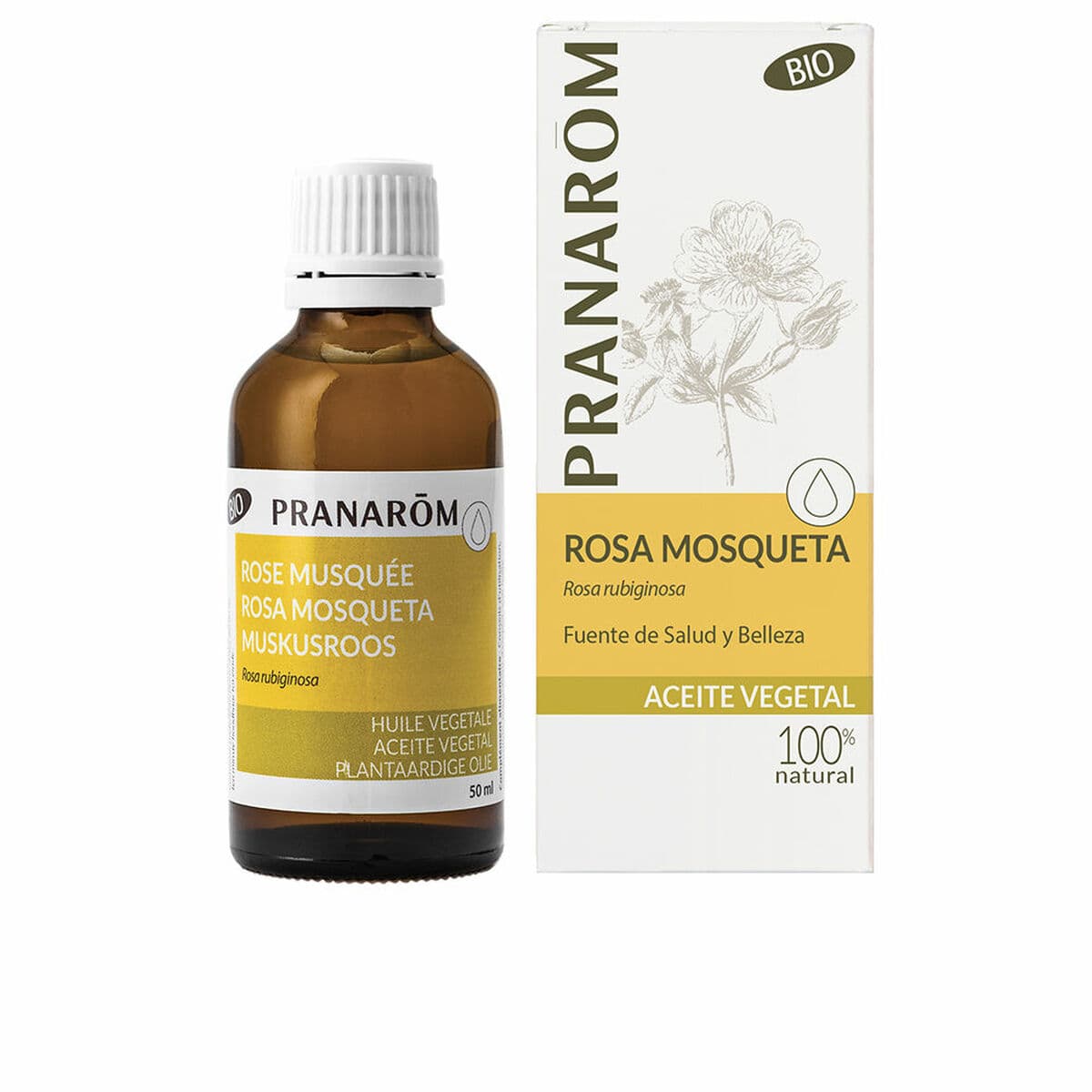 Kasvoöljy Pranarôm   50 ml Ruusunterälehti