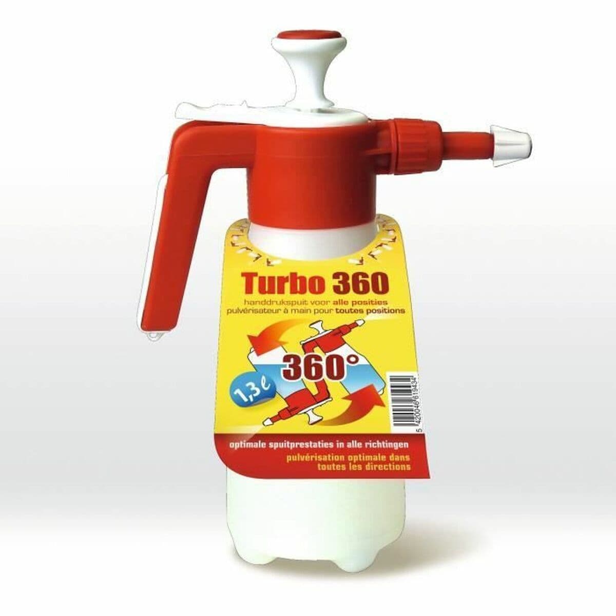 Pulverizador a Presión para Jardín BSI Turbo 360 1,3 L Blanco Rojo - Image 2