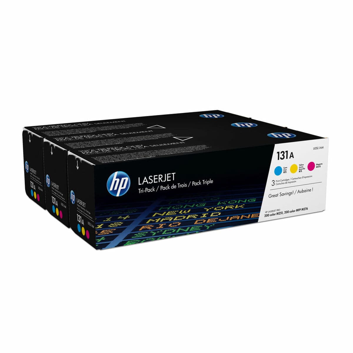 Toner HP 131A Zyanblau/Magenta/Gelb Gelb Bunt Dreifarbig