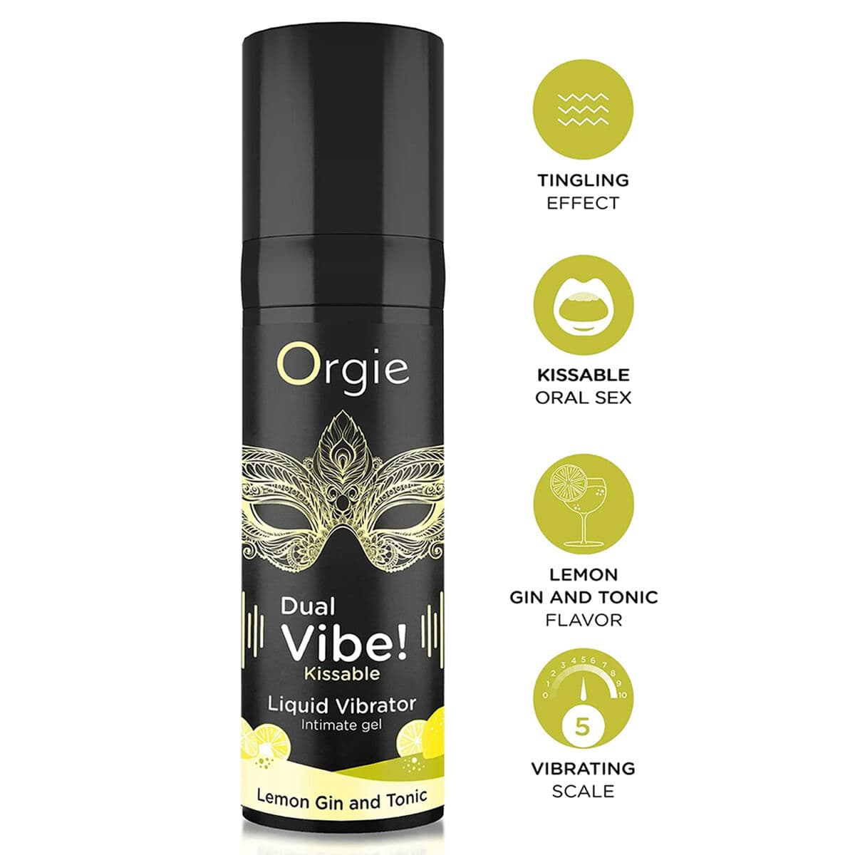 Lubricante Orgie 15 ml Limón Vibrador - Image 5