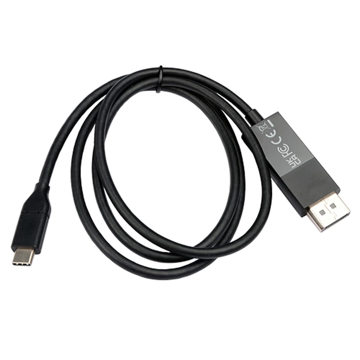 USB-C to DisplayPort Adapter V7 V7UCDP-2M Black - Image 2