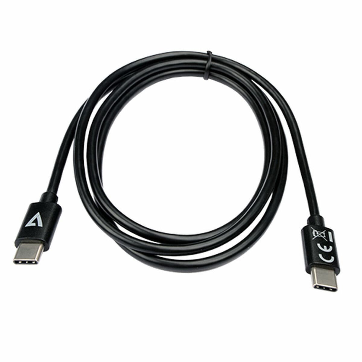 Cablu USB-C V7 V7USB2C-1M Negru 1 m (1 Unități) - Image 3