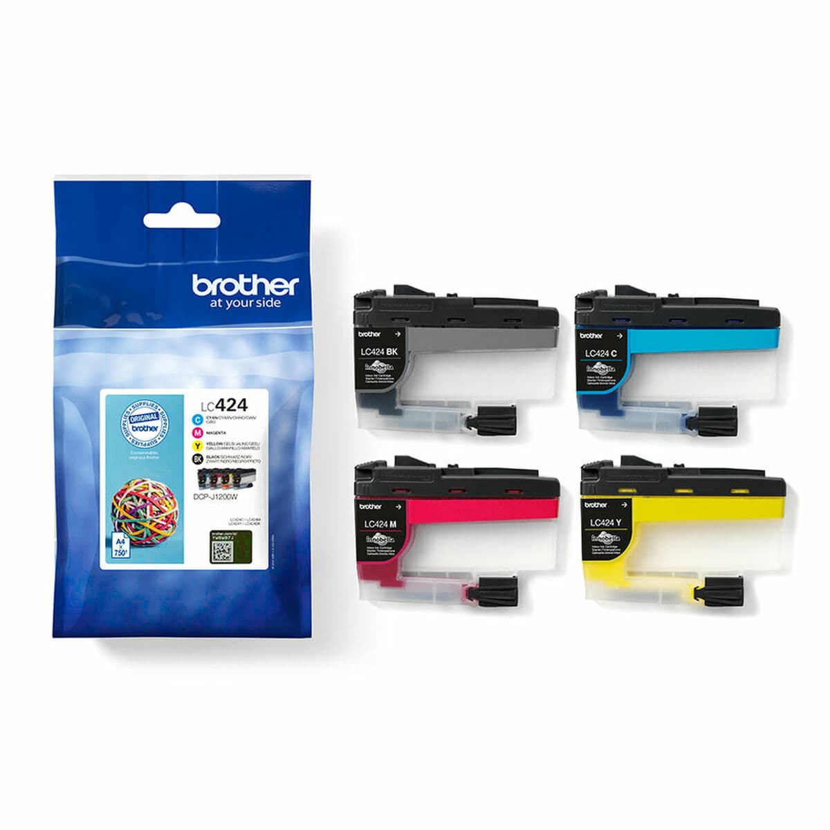 Cartouche d'encre originale Brother LC424VAL Multicouleur Noir/Cyan/Magenta/Jaune - Image 3