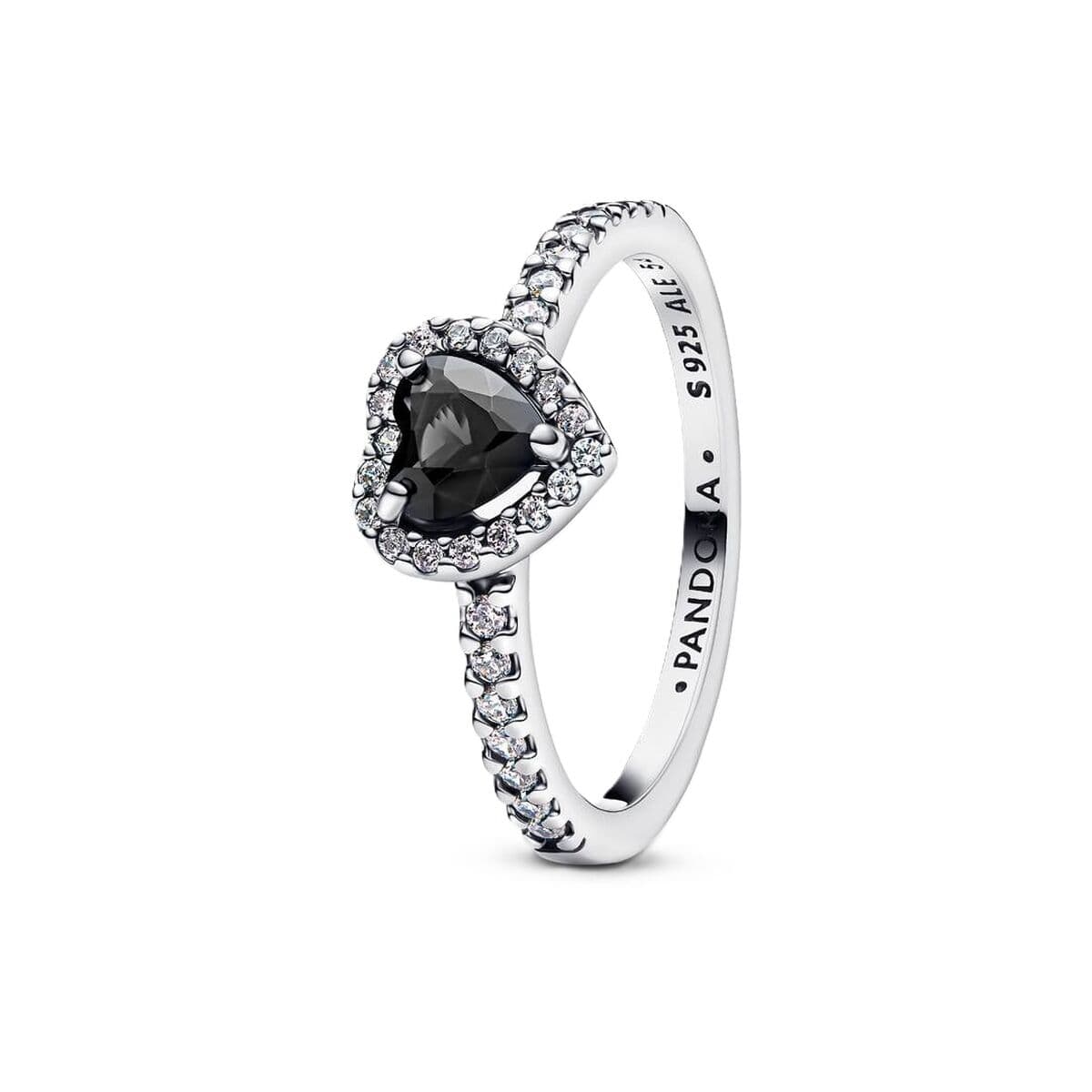 Anillo Mujer Pandora 198421C04-54 Plateado Negro