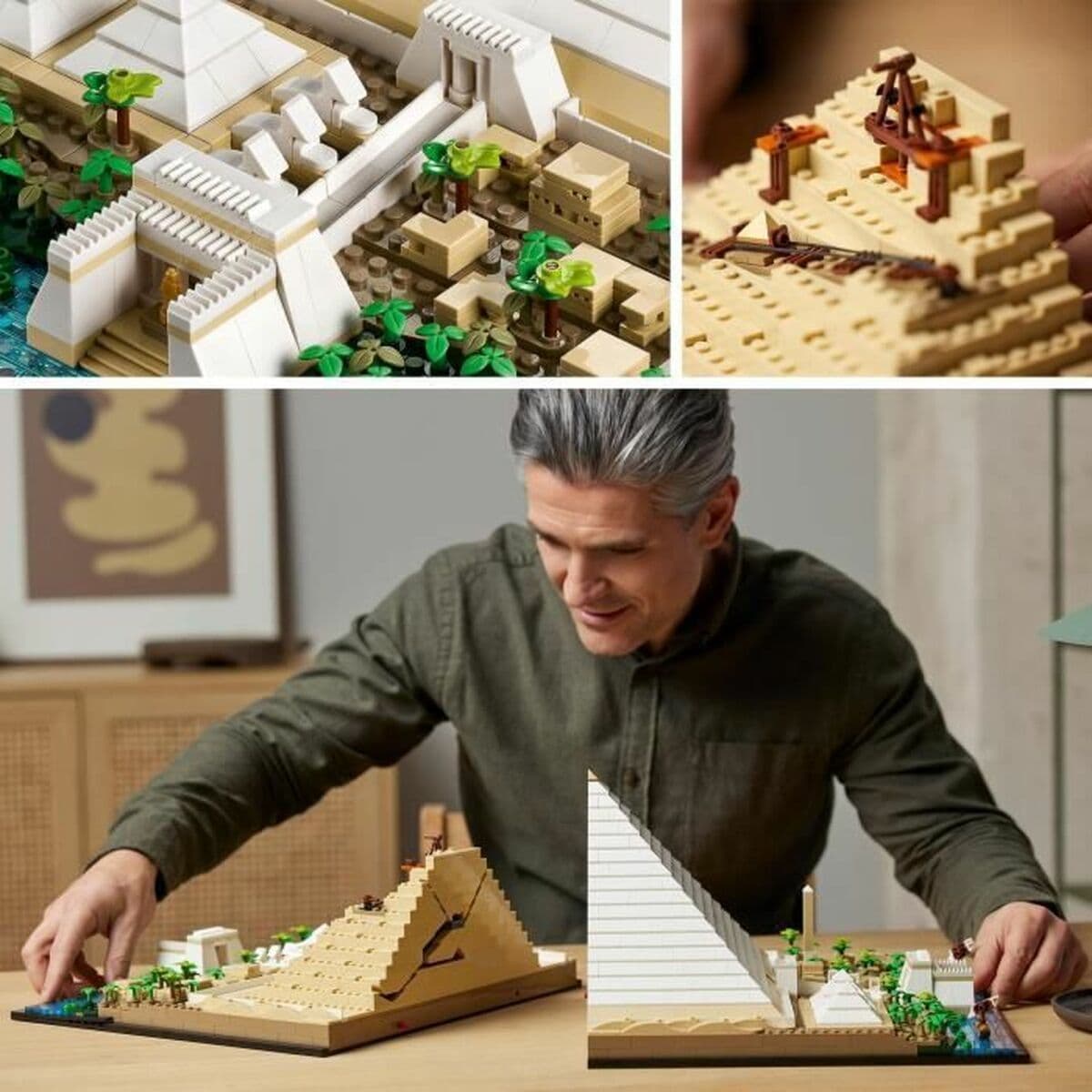 Playset   Lego 21058 Architecture The Great Pyramid of Giza         1476 Piese   - Image 4