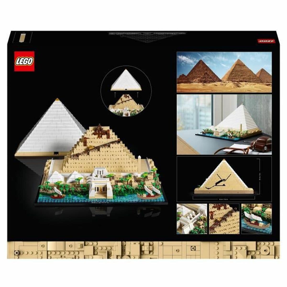 Playset   Lego 21058 Architecture The Great Pyramid of Giza         1476 Piese   - Image 6