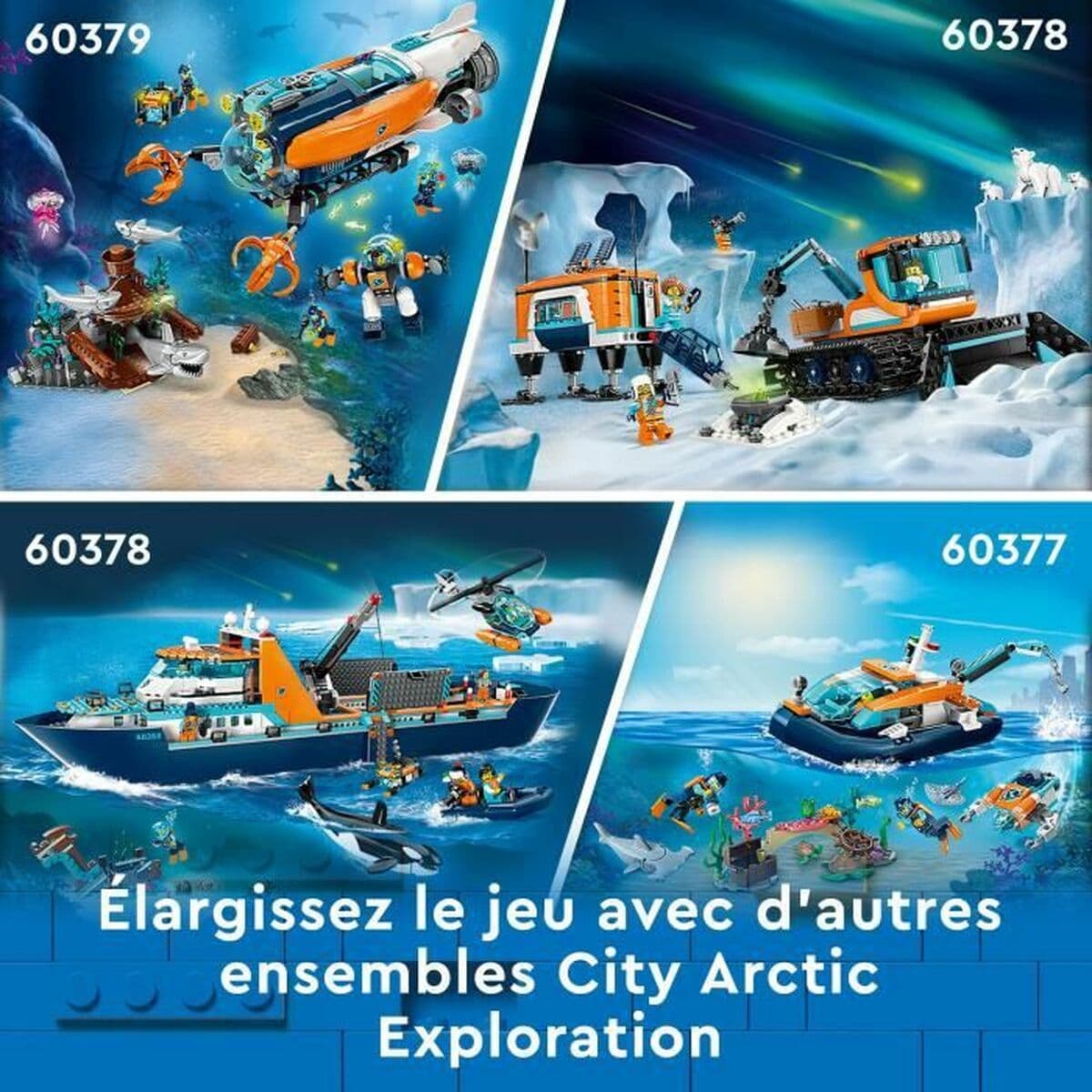 Set de construction Lego 60368 The Arctic Exploration Ship Multicouleur 815 Pièces - Image 4