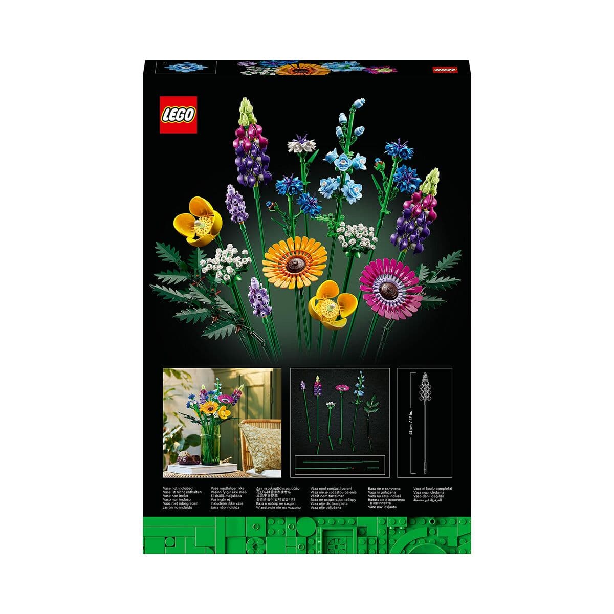 Statybos rinkinys Lego Icons 10313 Bouquet of wild flowers 939 Dalys - Image 3