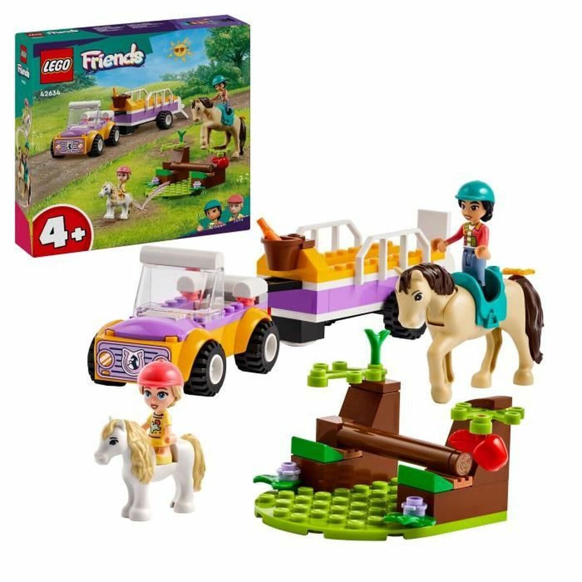 Juego de Construcción Lego 42634 Horse & Pony Trailer Multicolor 105 Piezas