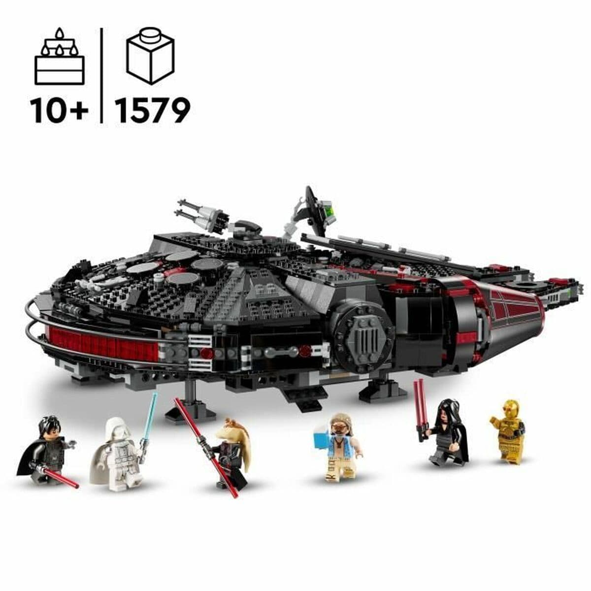 Statybos rinkinys Lego Star Wars 75389 Black Falcon Spalvotas 1579 Dalys - Image 2