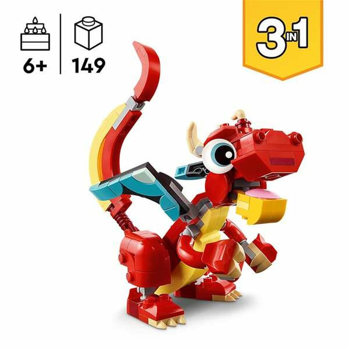 Set de construction Lego Creator 31145 Red Dragon 149 Pièces - Image 3