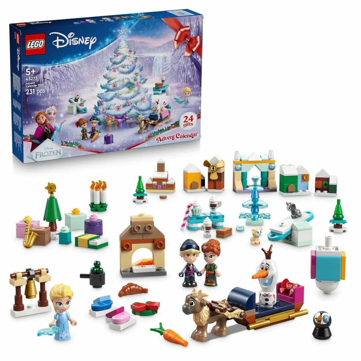 Konstruktionsspiel Lego 43273 Advent Calender 2025 Disney 231 piezas