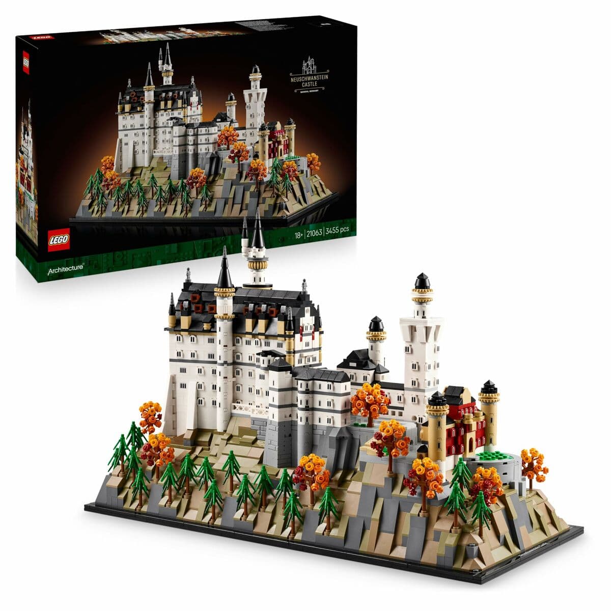 Statybos rinkinys Lego 21063 Neuschwanstein Castle 3455 Dalys - Image 7