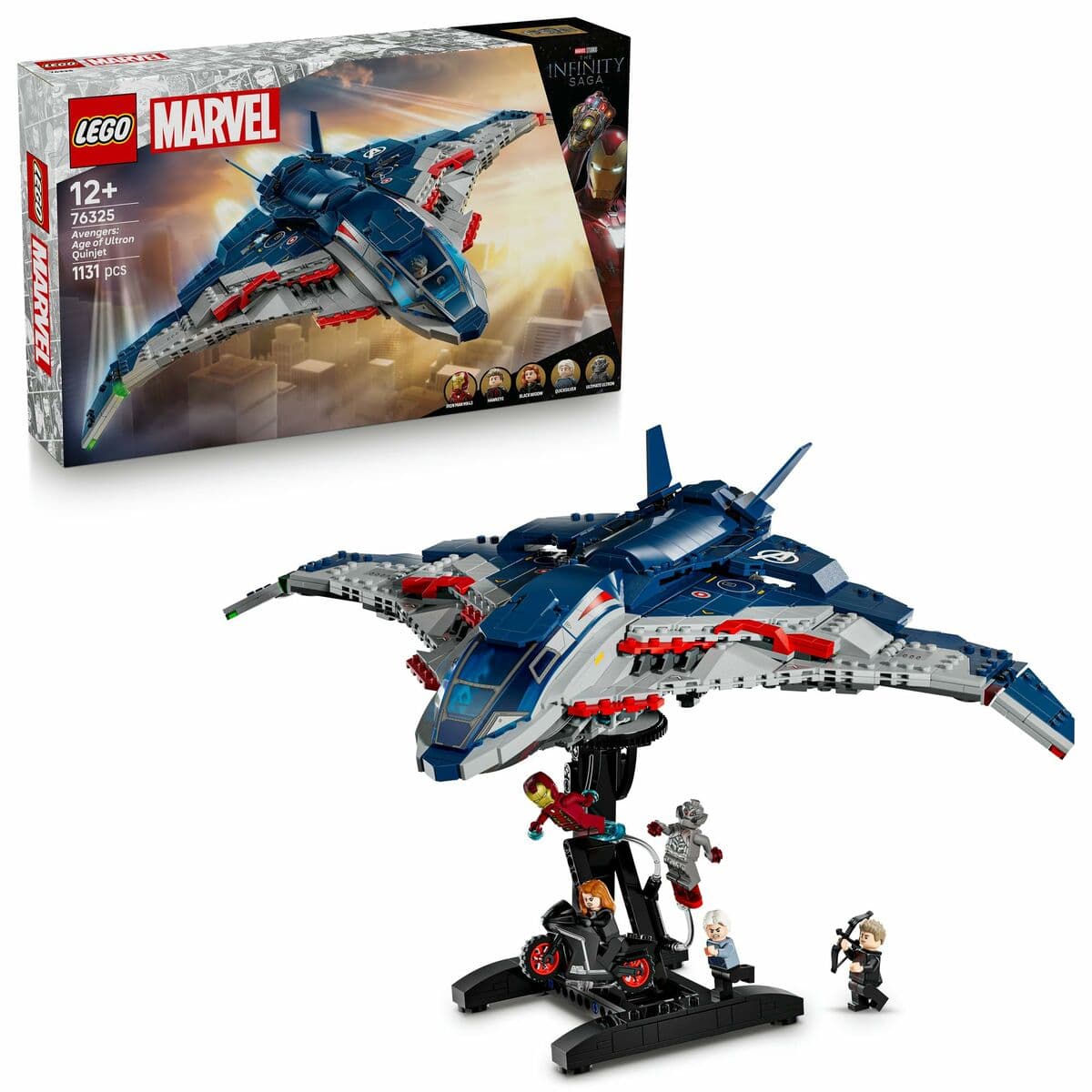 Set de construction Lego 76325 Age of Ultron Quinjet 1131 Pièces - Image 2
