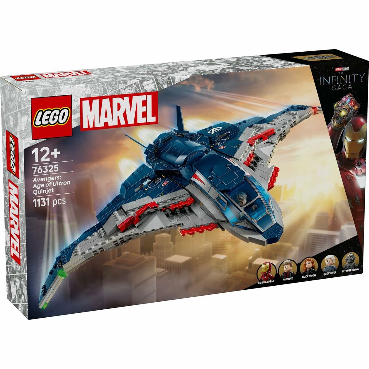 Set de construction Lego 76325 Age of Ultron Quinjet 1131 Pièces - Image 4
