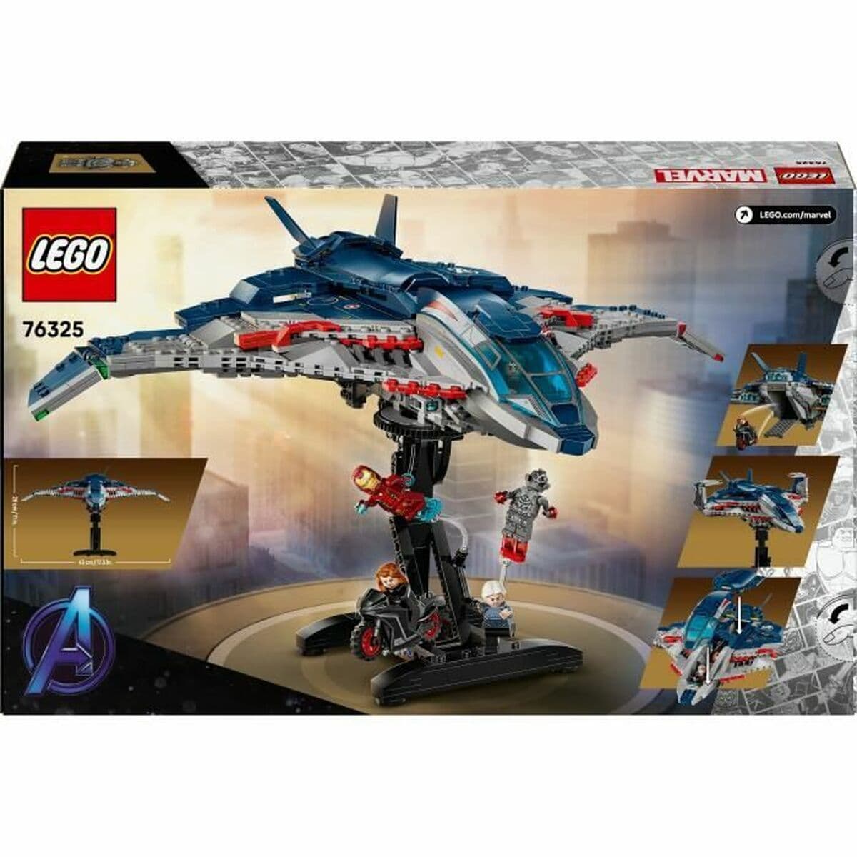 Set de construction Lego 76325 Age of Ultron Quinjet 1131 Pièces - Image 9
