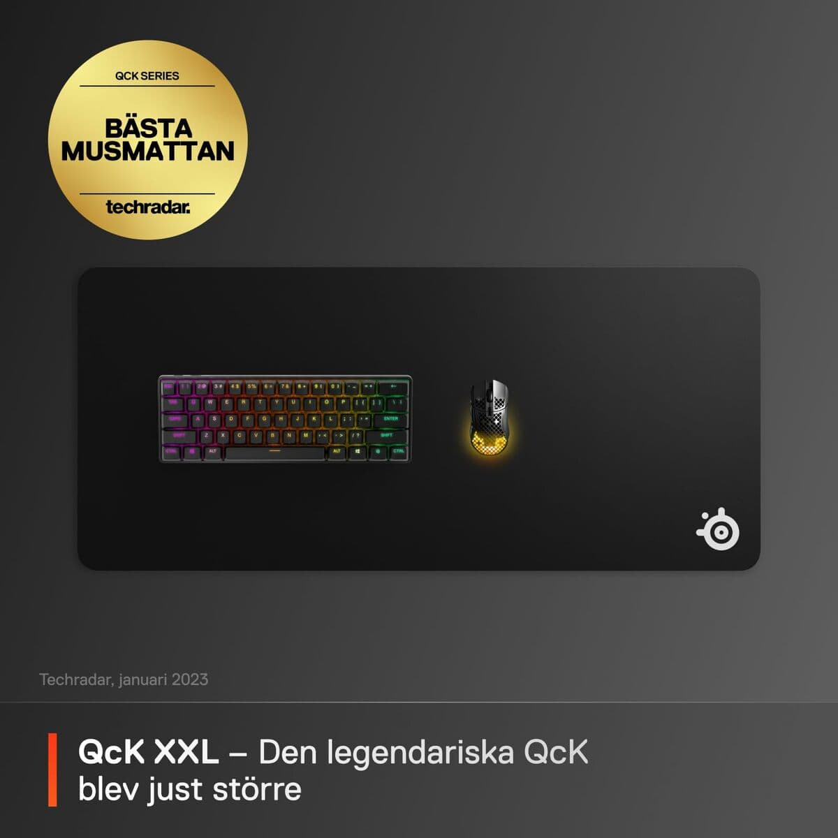 Mousepad SteelSeries SteelSeries QcK XXL Schwarz 90 x 40 cm - Image 18