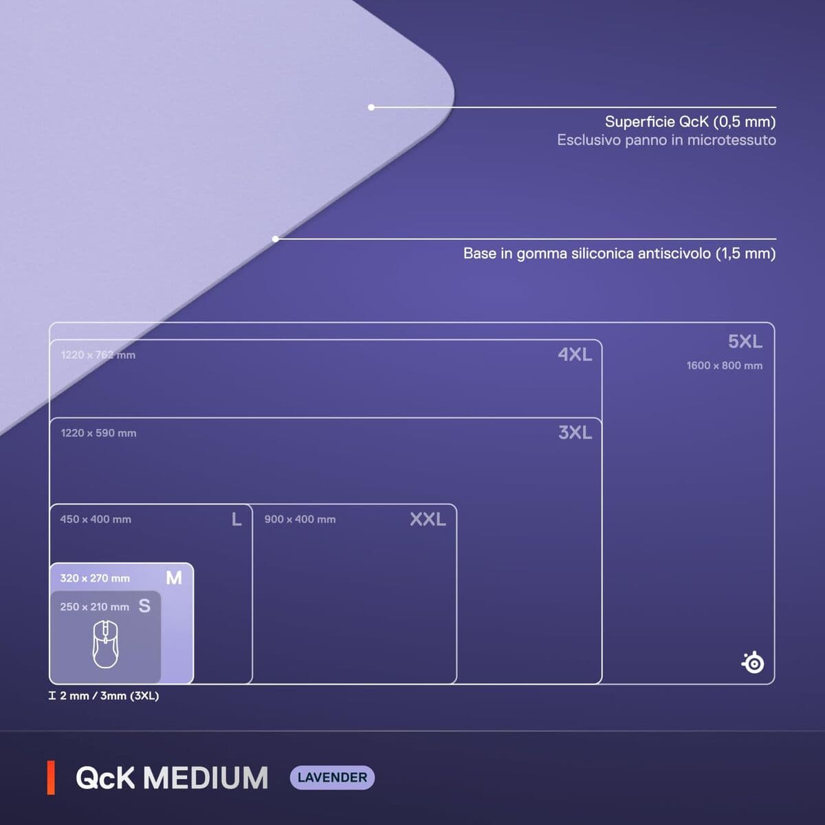 Alfombrilla de Ratón SteelSeries Lila - Image 6