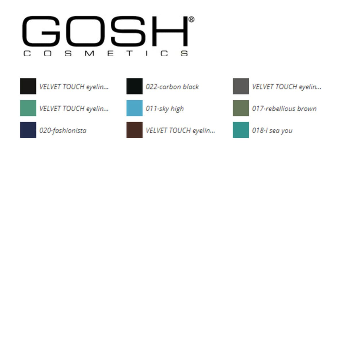 Eyeliner Velvet Touch Gosh Copenhagen (1,2 g) - Image 18