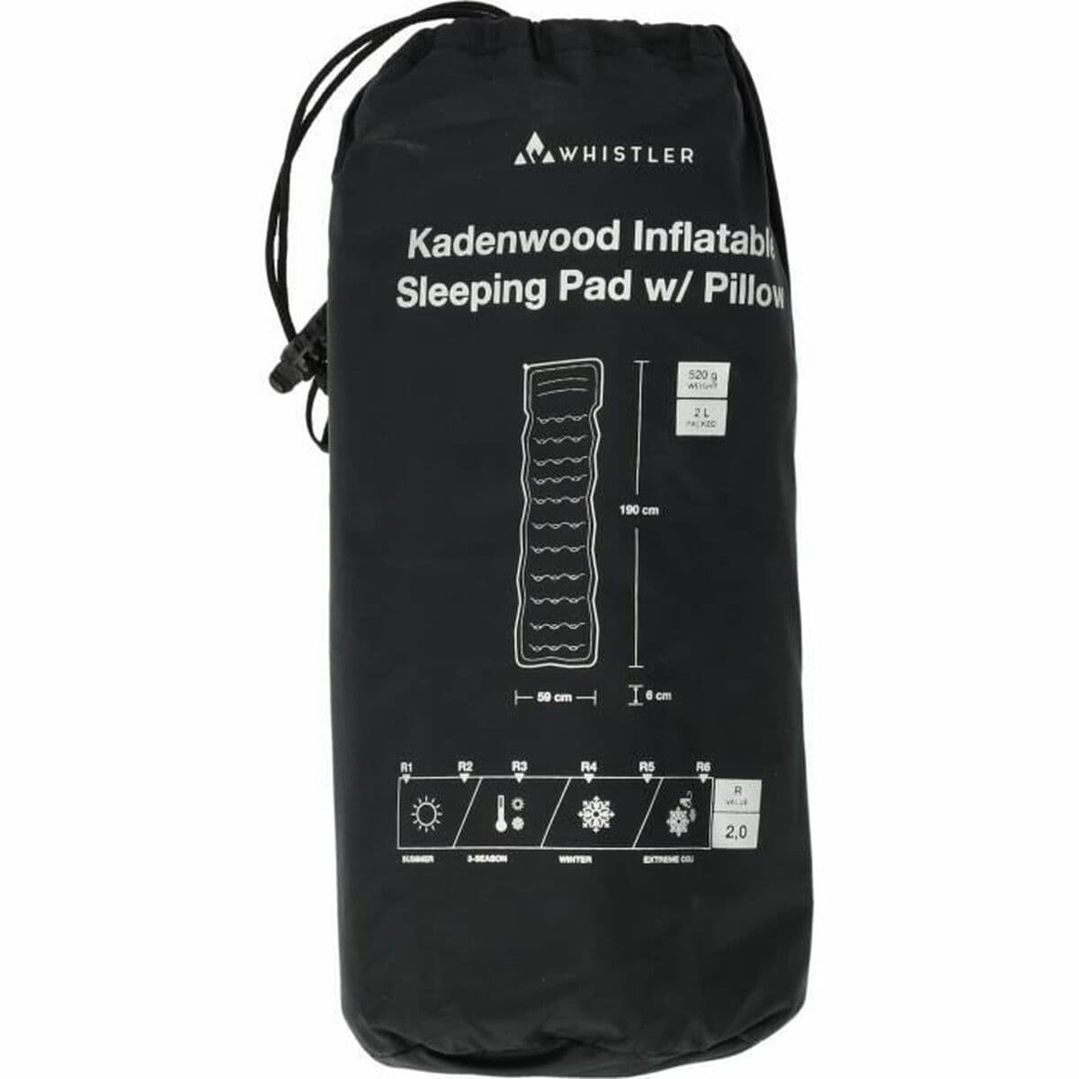 Materasso Gonfiabile Whistler 190 x 59 x 6 cm Nero - Image 2
