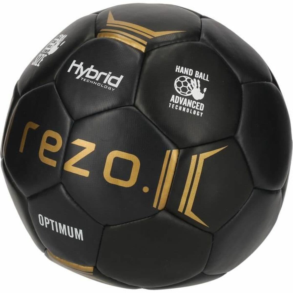 Balón de Balonmano Optimum Negro Dorado (Talla 3) - Image 2
