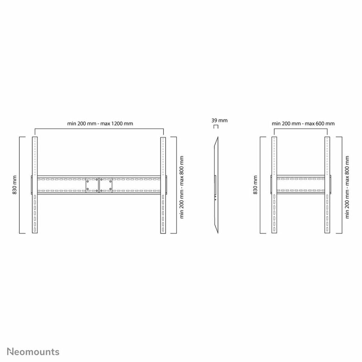 Support de TV Neomounts LFD-W1500            60-100" 150 kg - Image 2