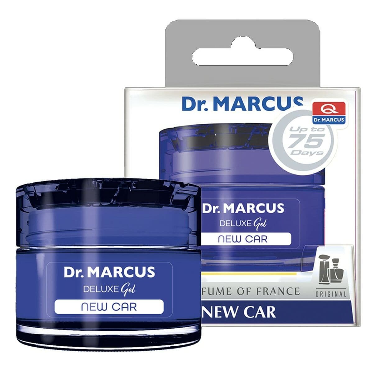 Auto Lufterfrischer Dr Marcus Deluxe Neues Auto 50 ml Kunststoff Parfüm Dose
