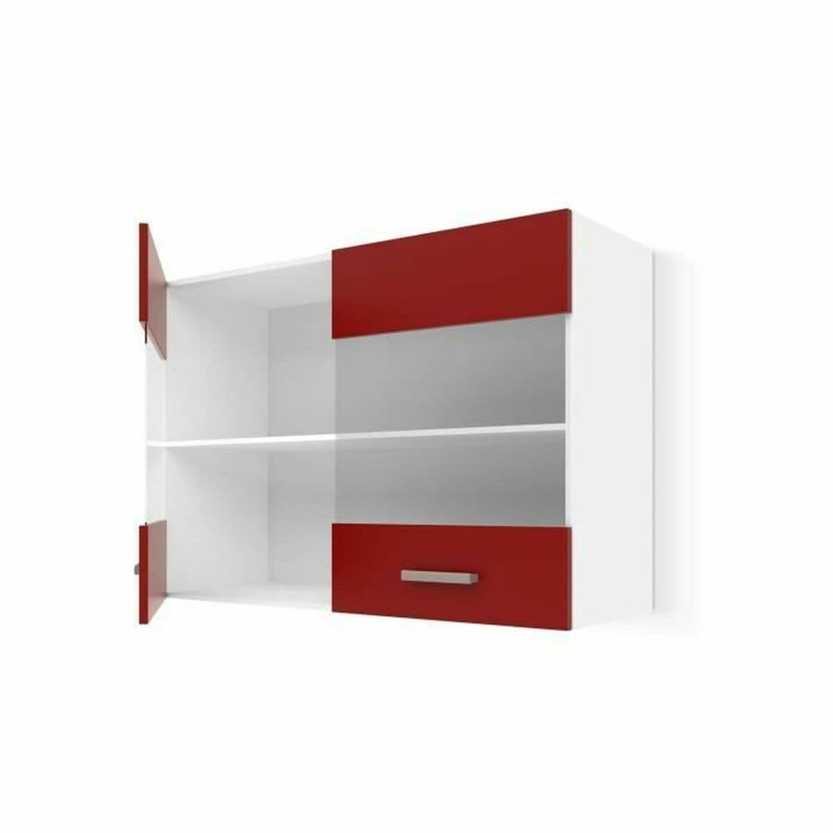 Köksmöbler Röd PVC Glas Plast Melamin 80 x 31 x 55 cm