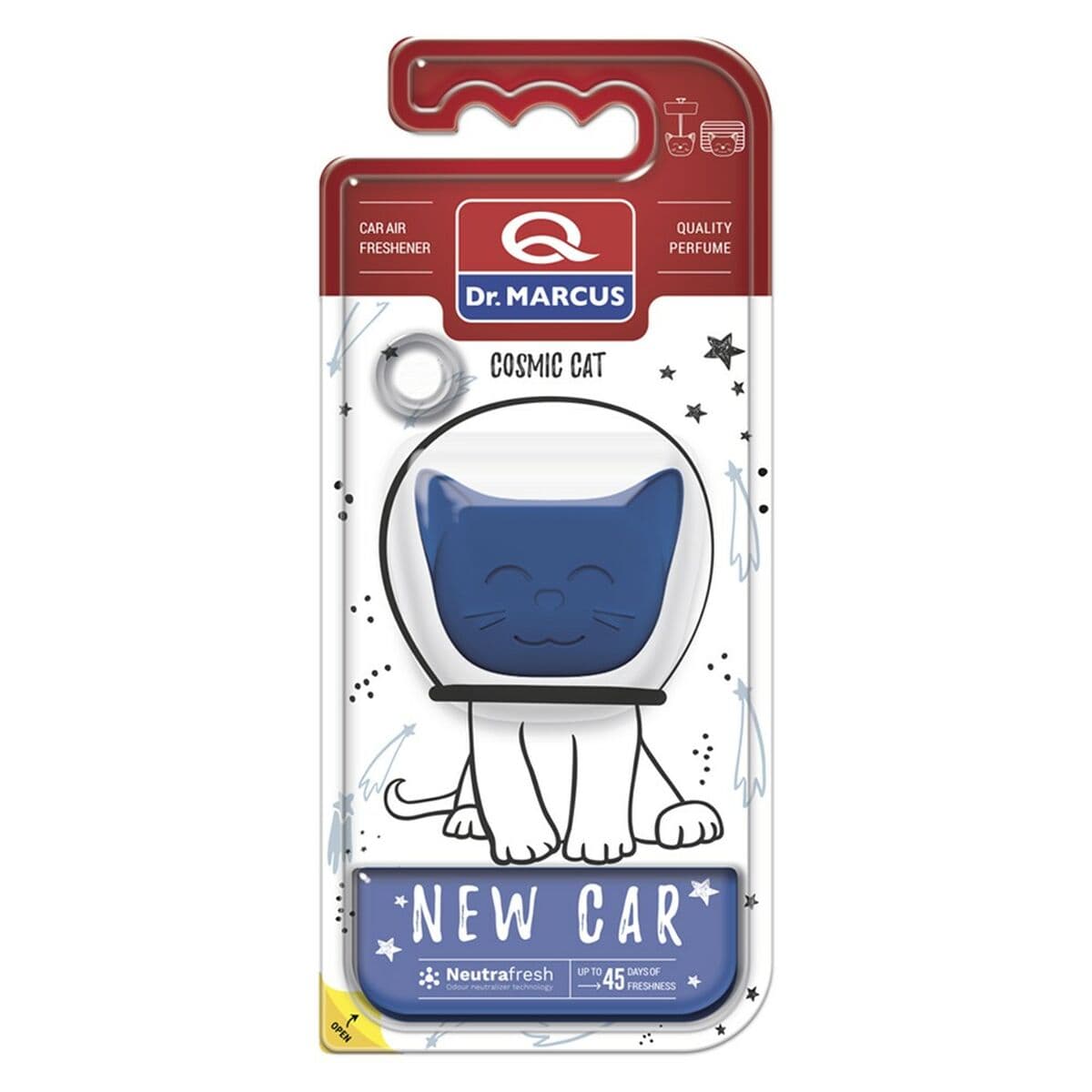Auto Lufterfrischer Dr Marcus Cosmic Cat Neues Auto Kunststoff Parfüm Halsband - Image 3