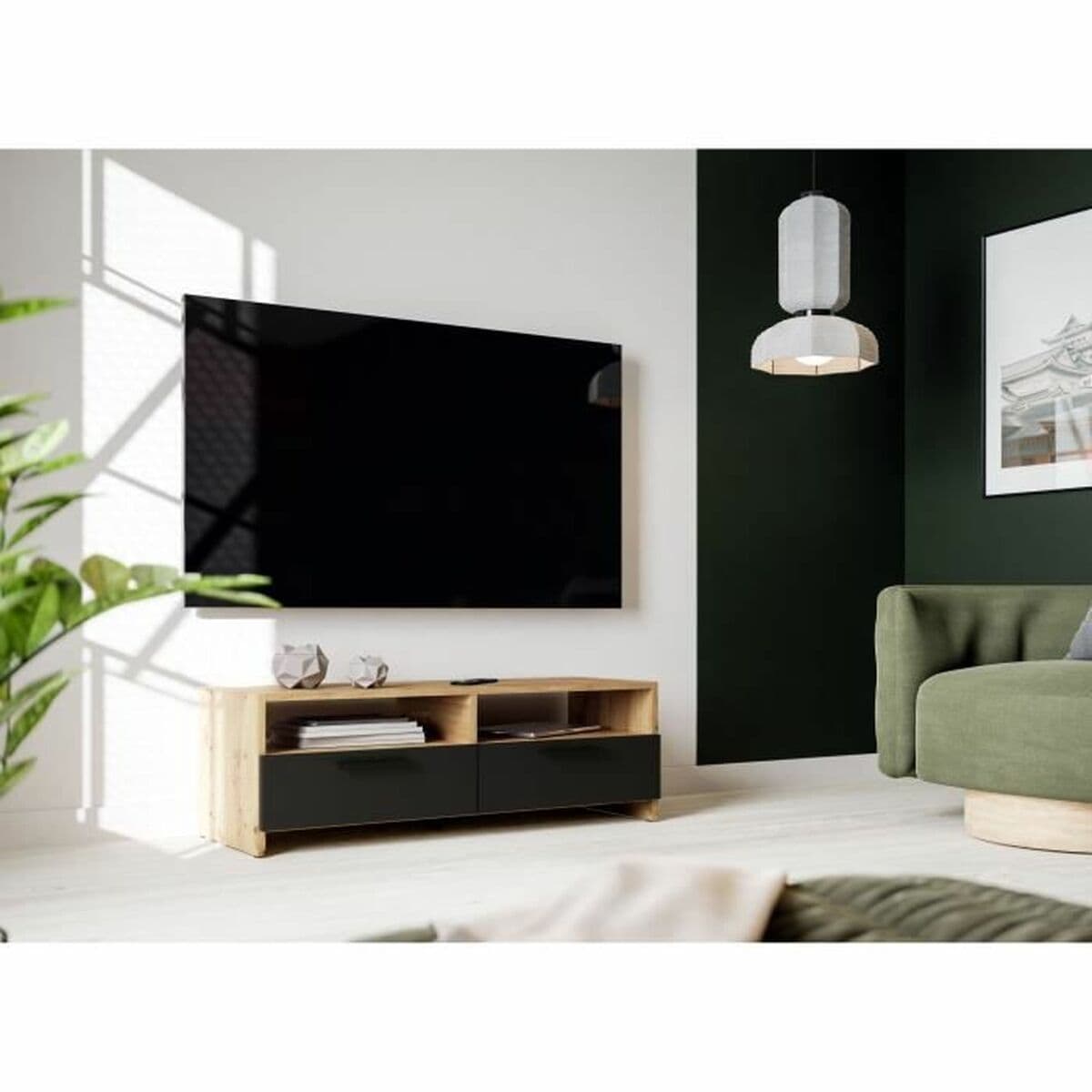 Meubles de télévision Chêne 95 x 36 x 34,5 cm - Image 2
