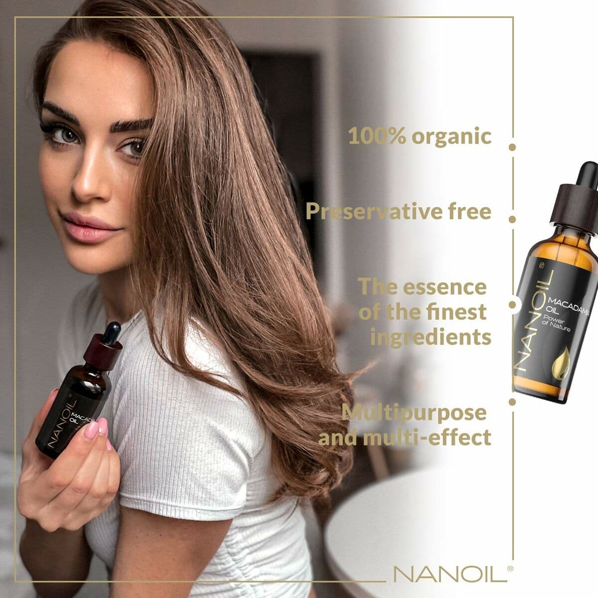 Óleo de Banho Nanoil Power Of Nature 50 ml Óleo de nozes de macadâmia - Image 5