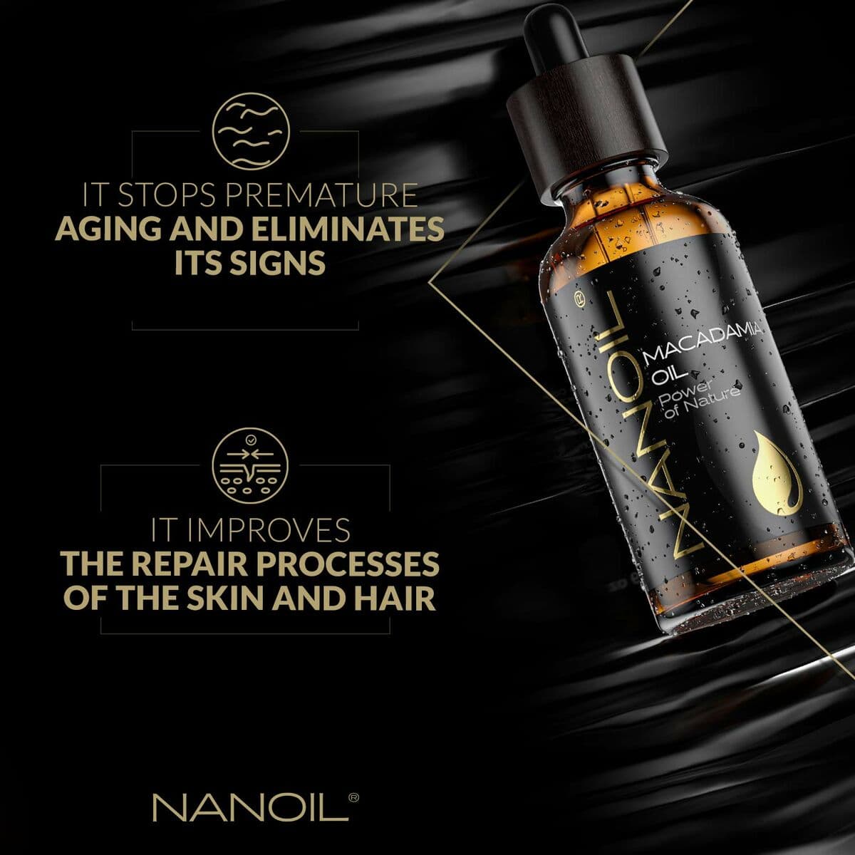 Óleo de Banho Nanoil Power Of Nature 50 ml Óleo de nozes de macadâmia - Image 4