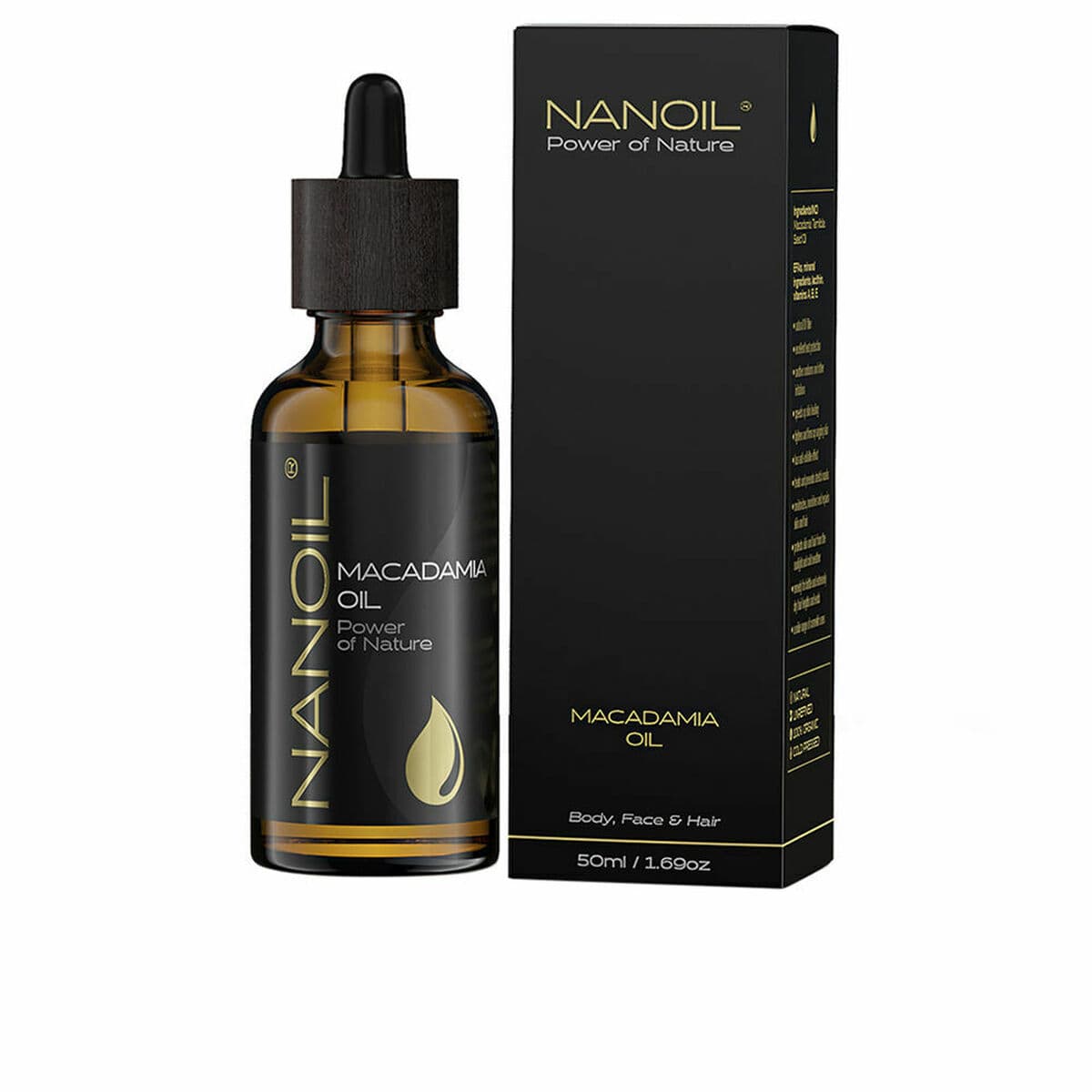Olio da Bagno Nanoil Power Of Nature 50 ml Olio di noce di macadamia