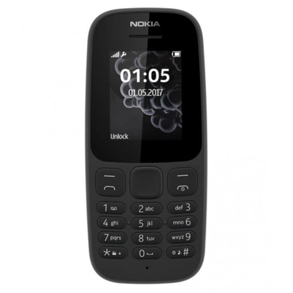 Téléphone Portable Nokia 105 DualSIM 1,45" Noir